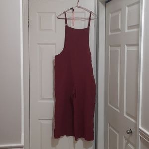 🍷Slouchy overalls